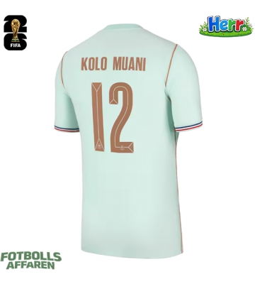 Frankrike Randal Kolo Muani #12 Bortatröja VM 2026 Kortärmad